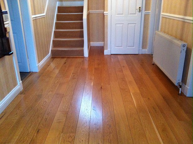 Wooden floor after treatment