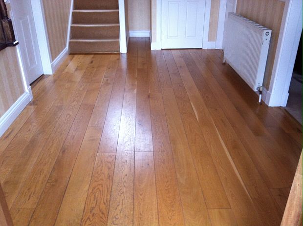 Wooden floor before treatment